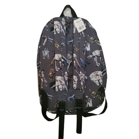 RARE Star Wars 17'' Backpack All-Over Print Bag Comic Characters - Picture 2 of 3